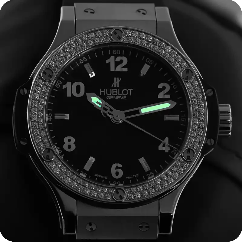 ساعت مچی هابلوت زنانه دور نگین Hublot 05.webp